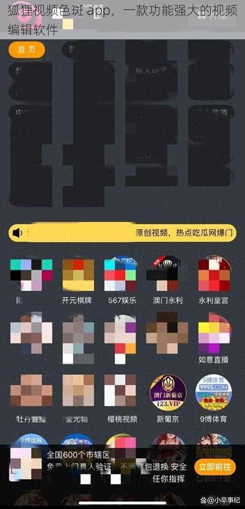 狐狸视频色斑 app，一款功能强大的视频编辑软件